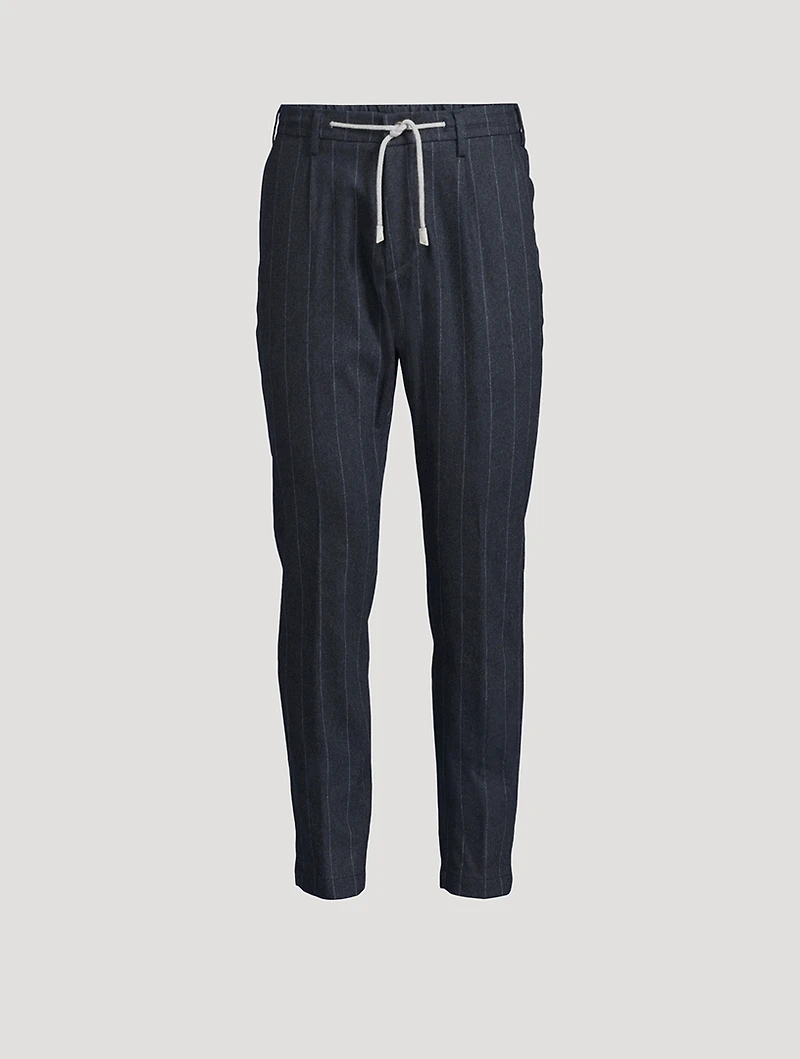 Chalk Stripe Jogger Pants