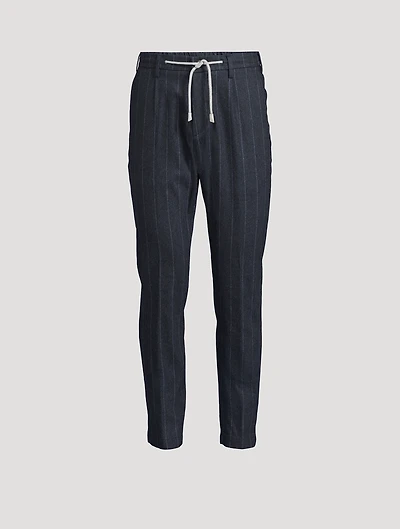 Chalk Stripe Jogger Pants