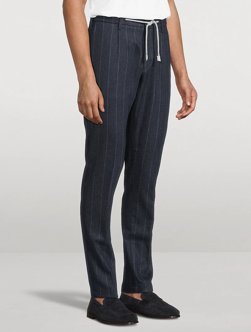 Chalk Stripe Jogger Pants