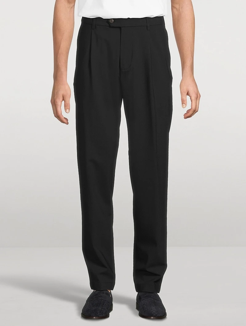 Stretch Wool Chino Pants