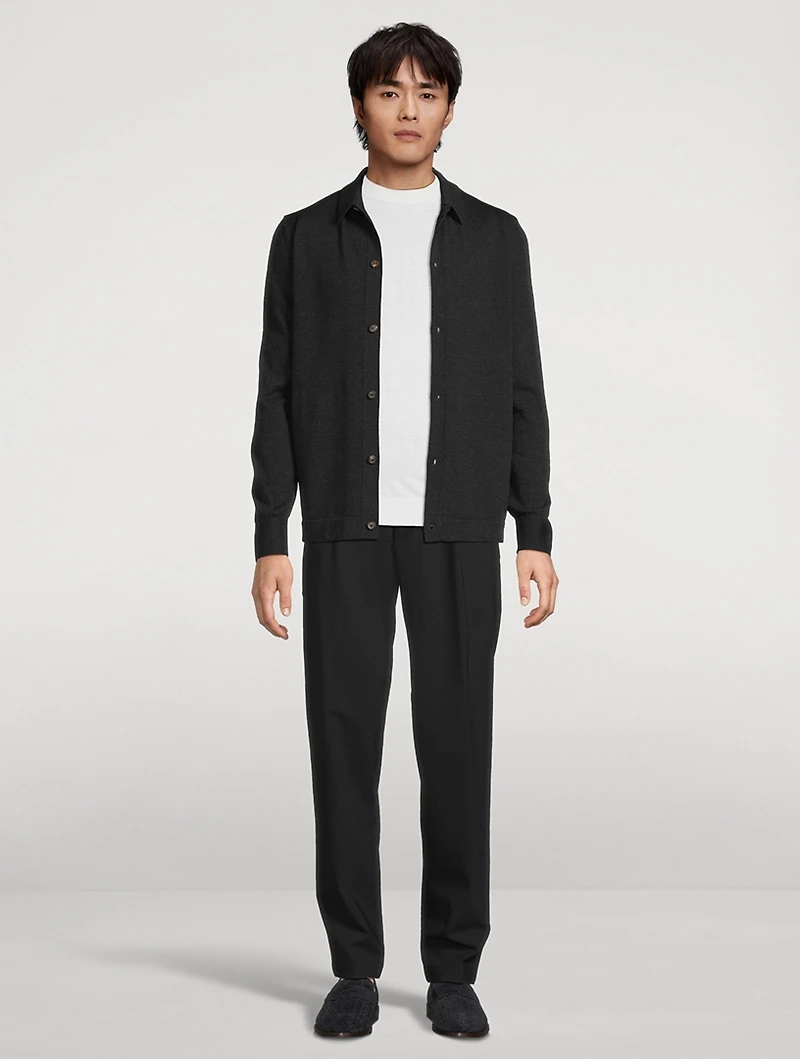 Stretch Wool Chino Pants