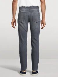 Washed Stretch Slim-Fit Jeans