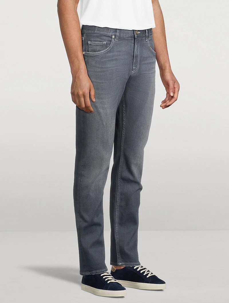 Washed Stretch Slim-Fit Jeans