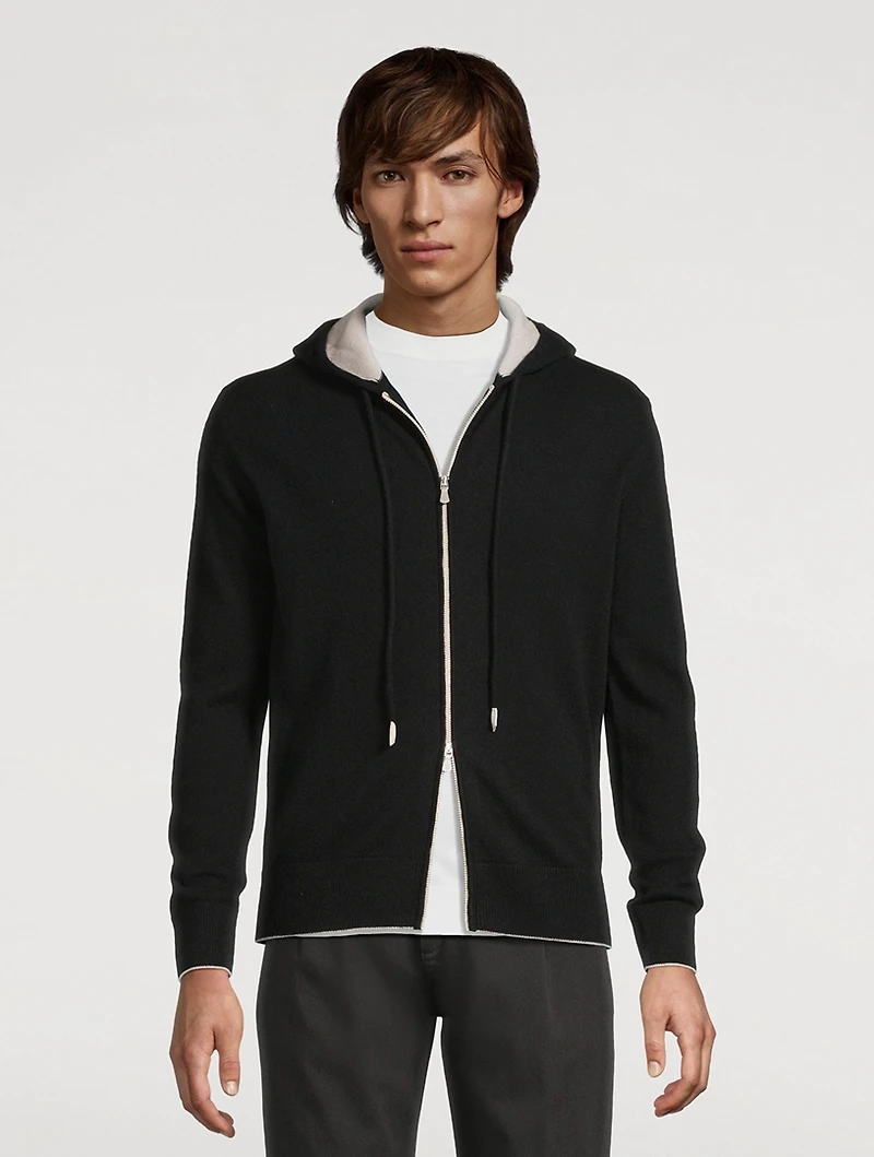 Cashmere Zip Hoodie