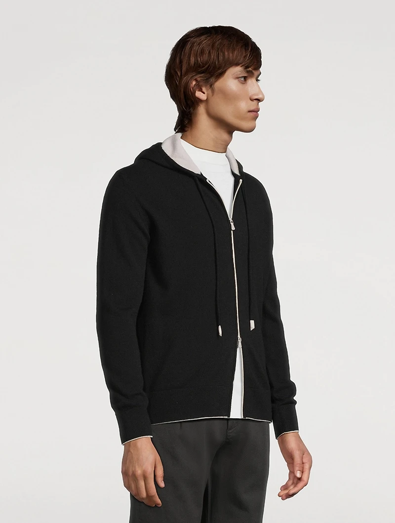 Cashmere Zip Hoodie