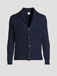 Wool Ribbed Cardigan