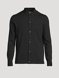 Wool Shirt Cardigan