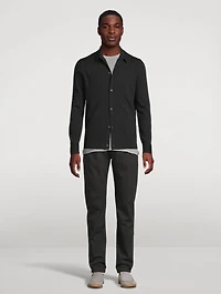 Wool Shirt Cardigan