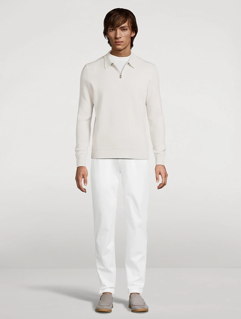 Wool Polo Sweater