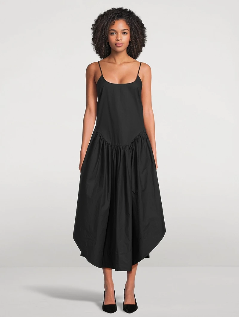 Ari Drop-Waist Poplin Dress
