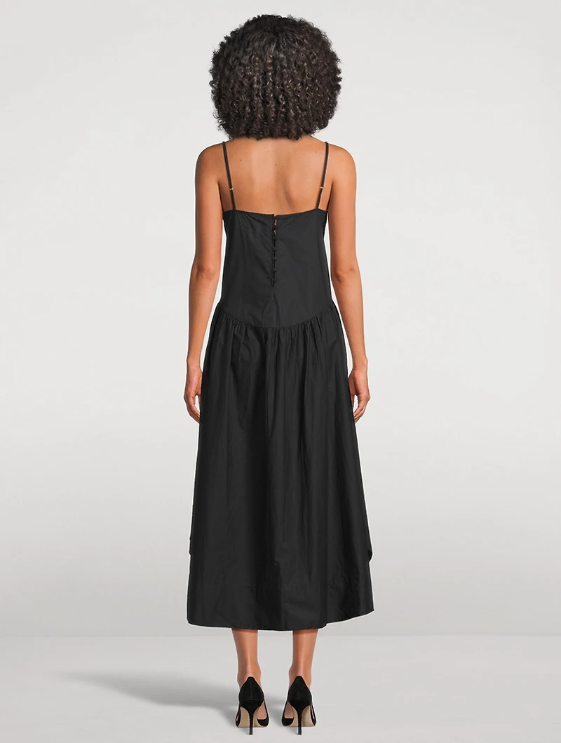 Ari Drop-Waist Poplin Dress