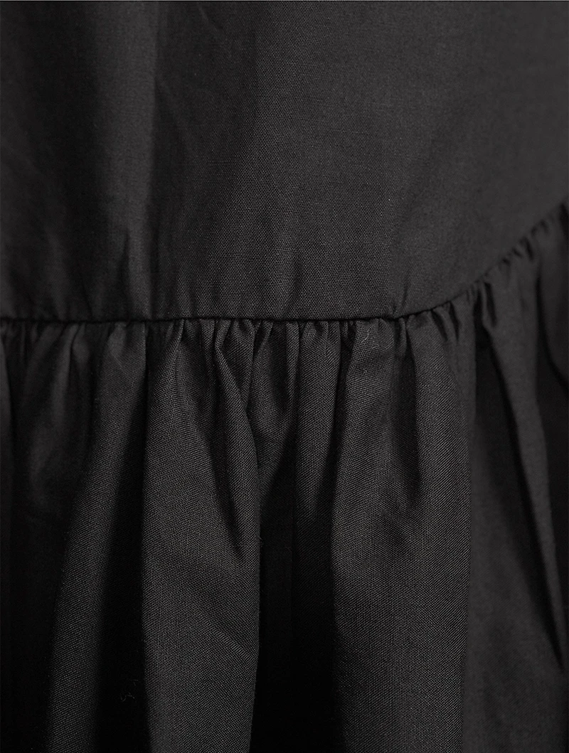 Ari Drop-Waist Poplin Dress