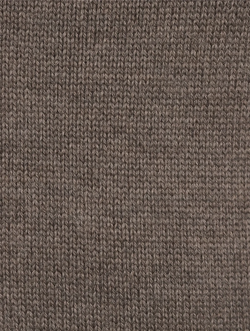 Canal Scarf-Neck Wool Midi Dress