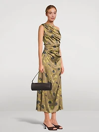 Phare Off-The-Shoulder Midi Dress Floral Print