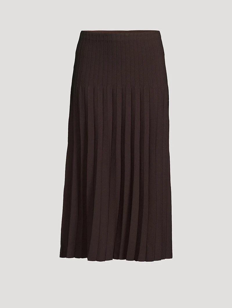 Lena Pleated Midi Skirt
