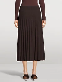 Lena Pleated Midi Skirt