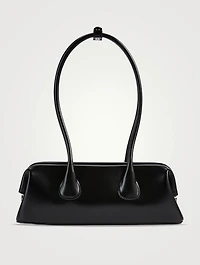 Mini Boat East-West Leather Satchel