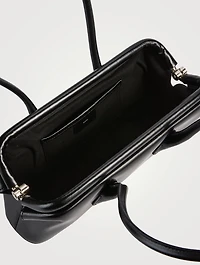 Mini Boat East-West Leather Satchel