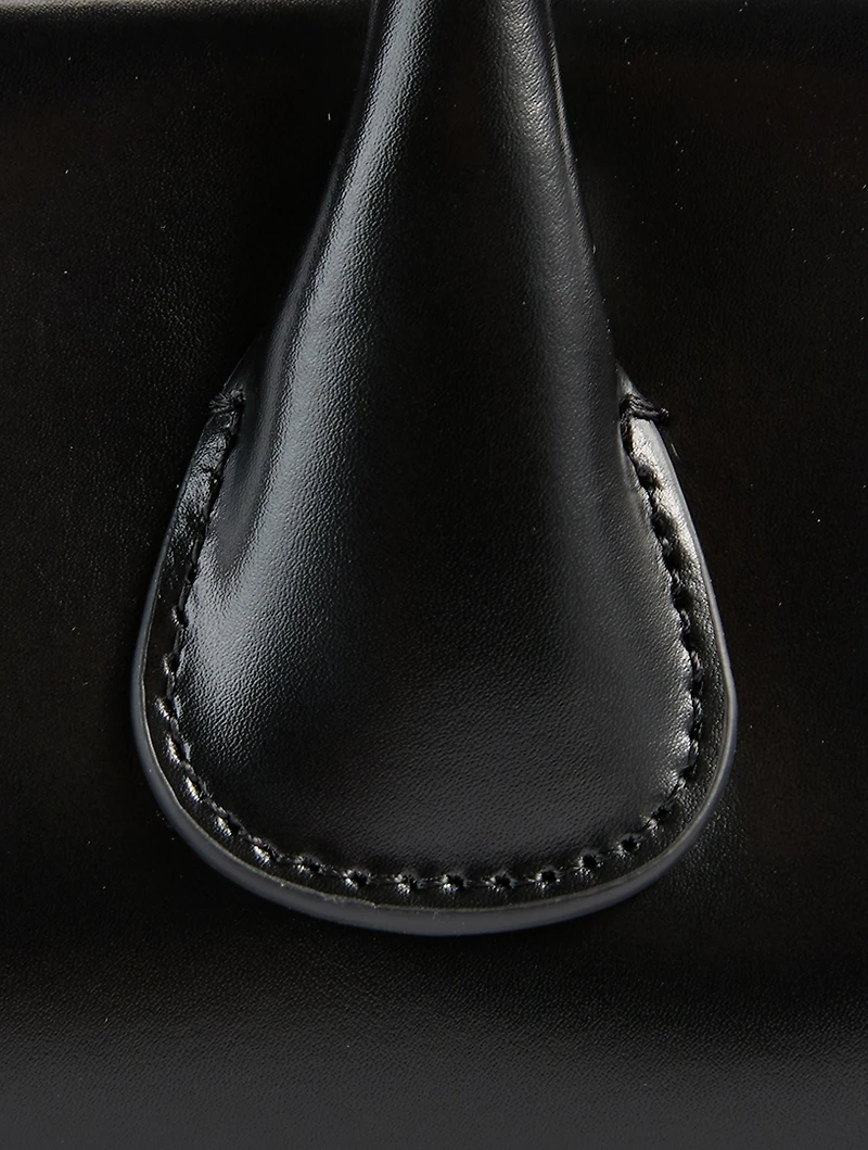 Mini Boat East-West Leather Satchel