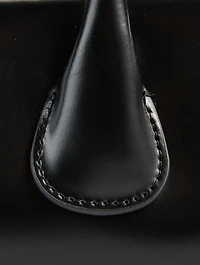 Mini Boat East-West Leather Satchel