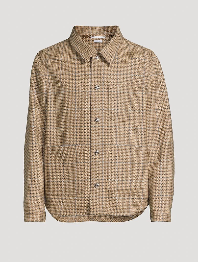 Check Tweed Utility Jacket