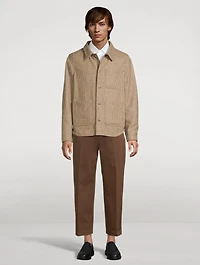 Check Tweed Utility Jacket