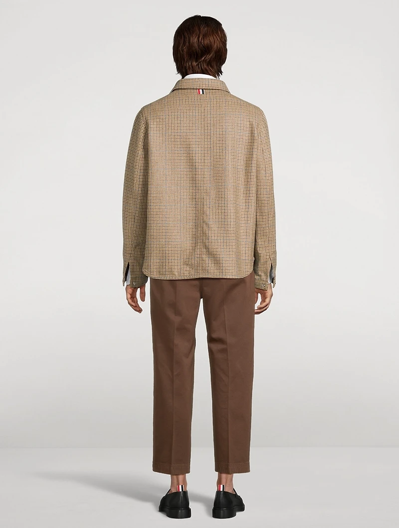 Check Tweed Utility Jacket