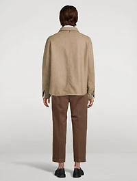 Check Tweed Utility Jacket