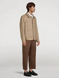 Check Tweed Utility Jacket