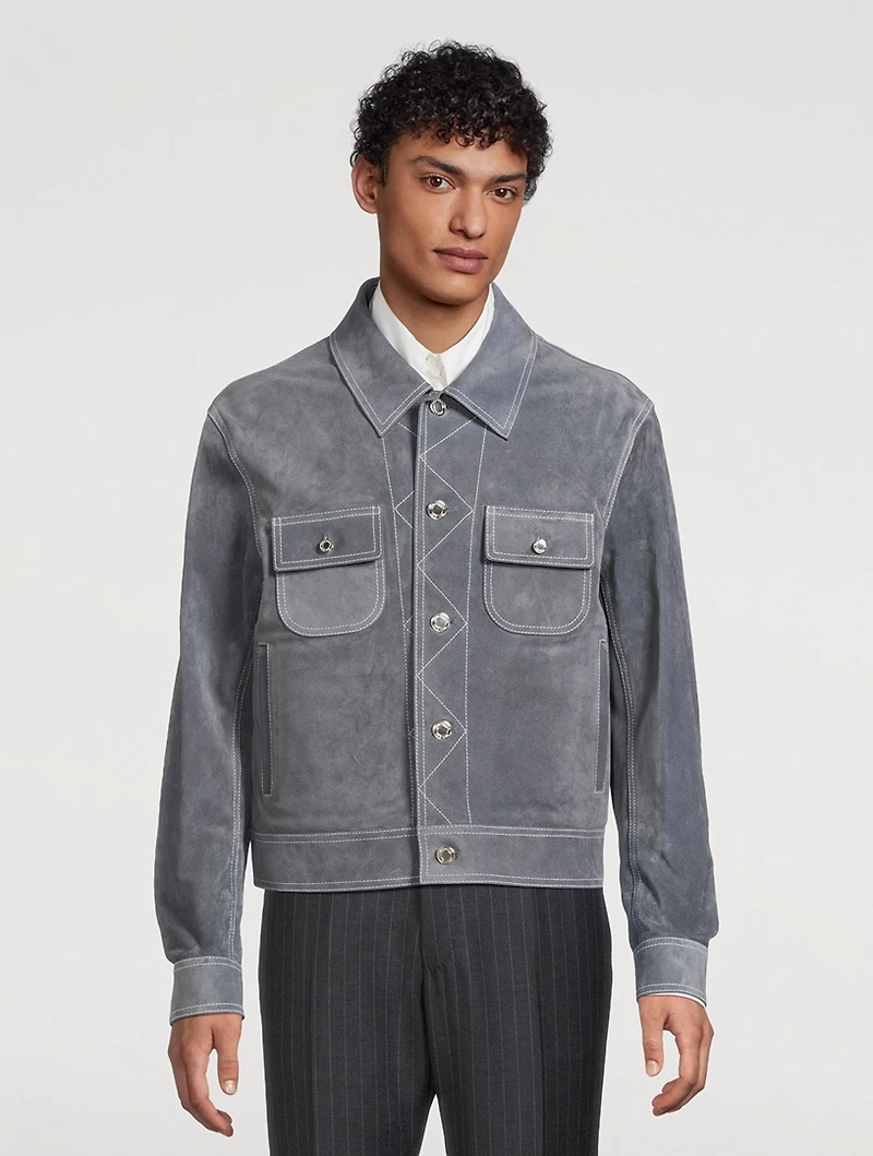 Suede Utility Jacket