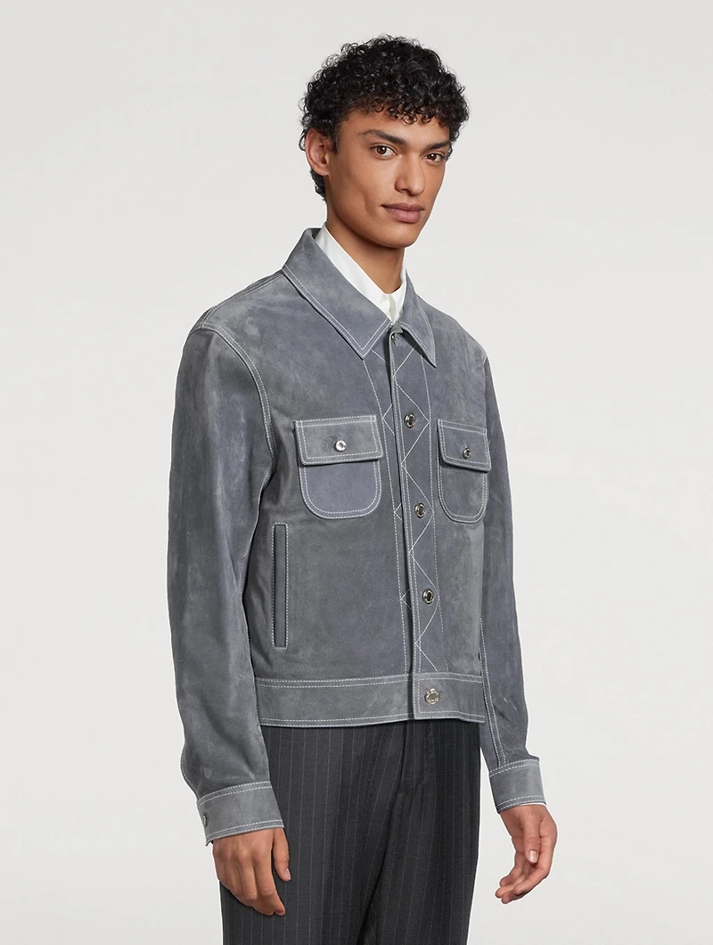Suede Utility Jacket