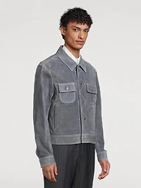 Suede Utility Jacket
