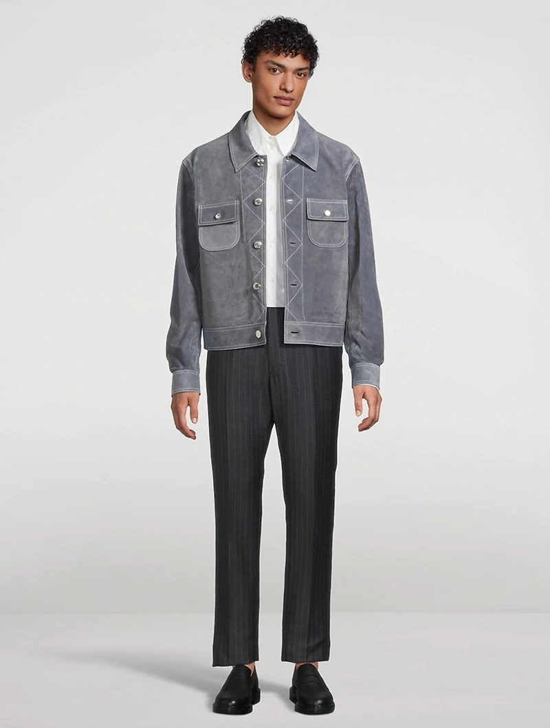 Suede Utility Jacket