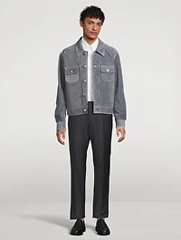 Suede Utility Jacket
