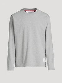 Cotton Long-Sleeve Oversized T-Shirt