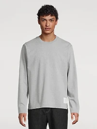 Cotton Long-Sleeve Oversized T-Shirt