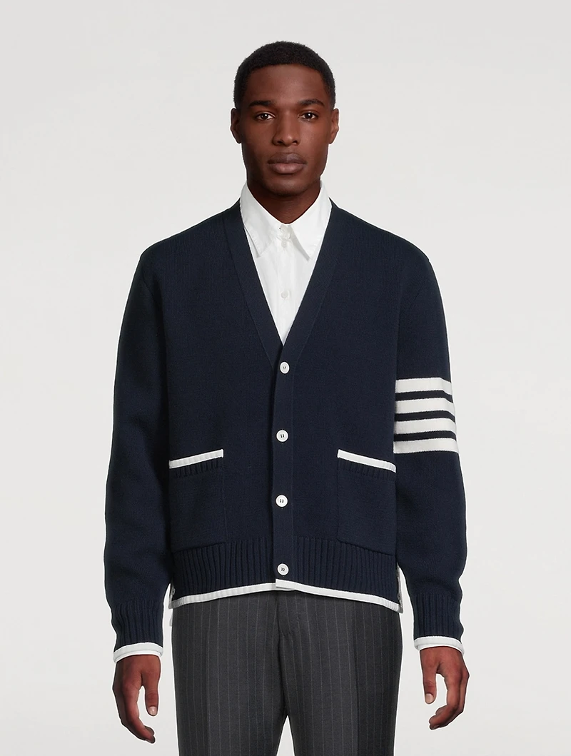 Milano Stitch Merino Wool Cardigan