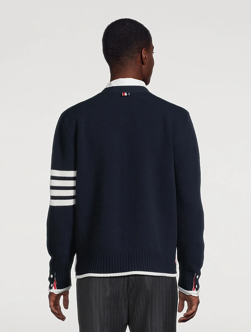 Milano Stitch Merino Wool Cardigan