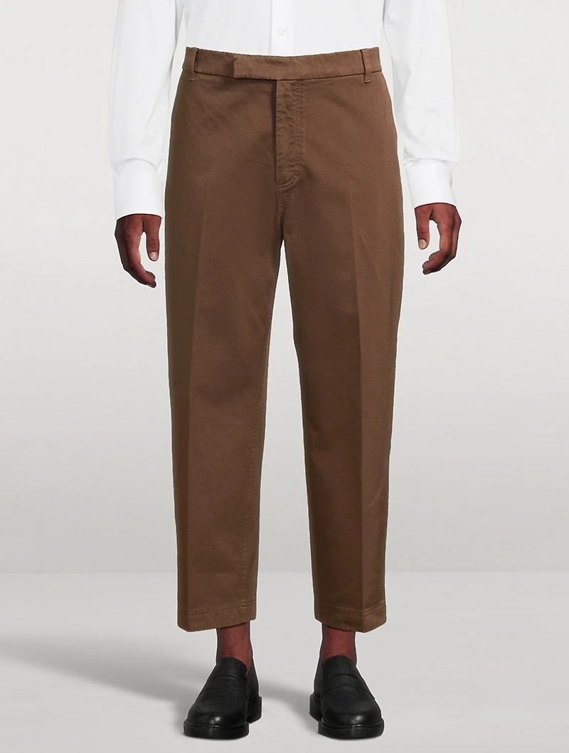 Cotton Twill Utility Chino Pants
