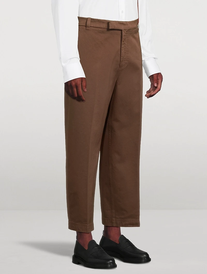 Cotton Twill Utility Chino Pants