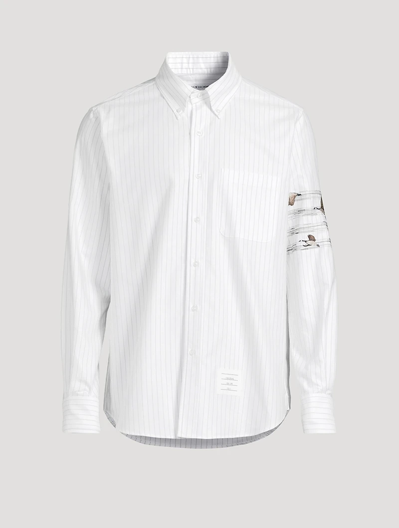 Geese Pinstripe Oxford Shirt