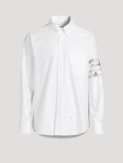 Geese Pinstripe Oxford Shirt