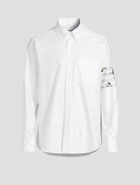 Geese Pinstripe Oxford Shirt