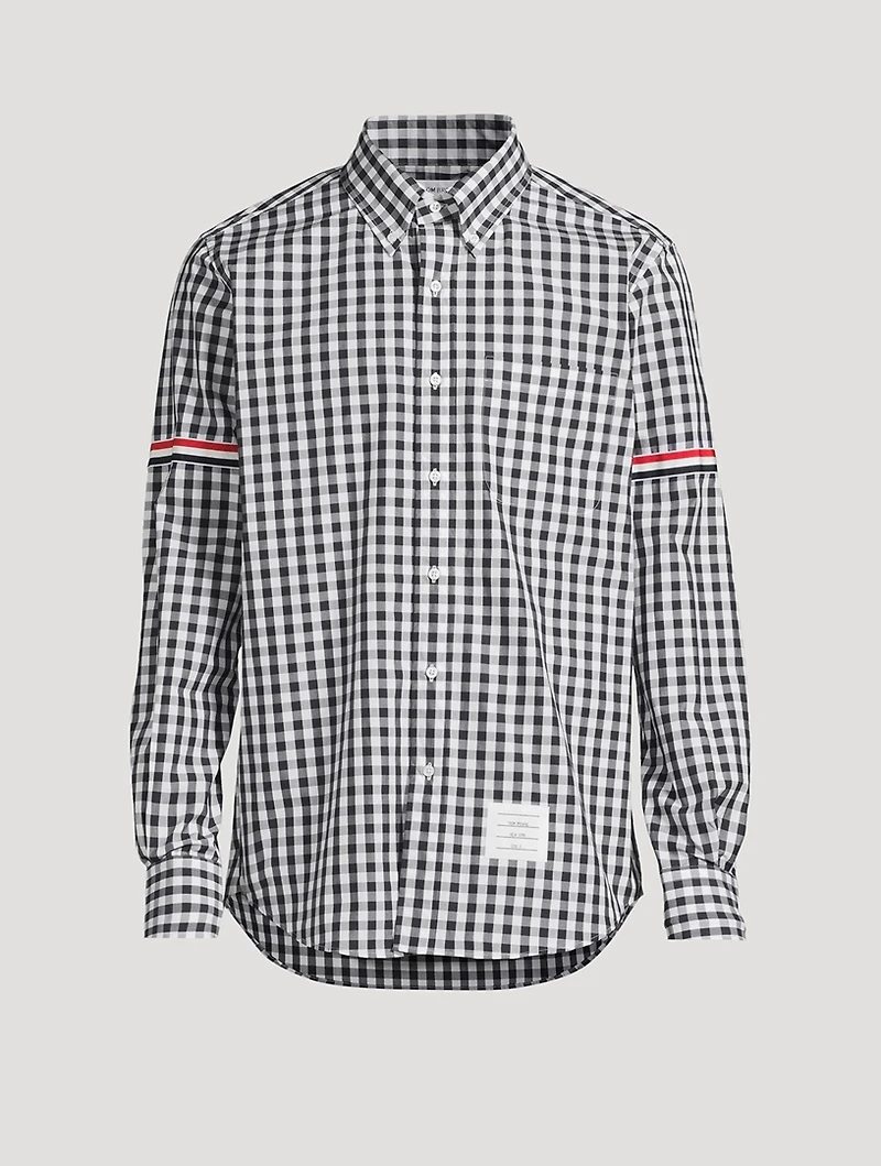 Gingham Check Poplin Shirt
