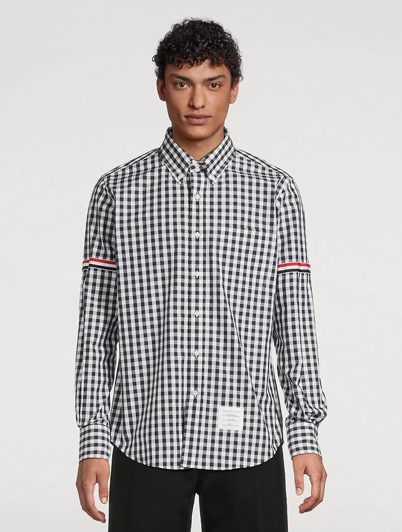 Gingham Check Poplin Shirt