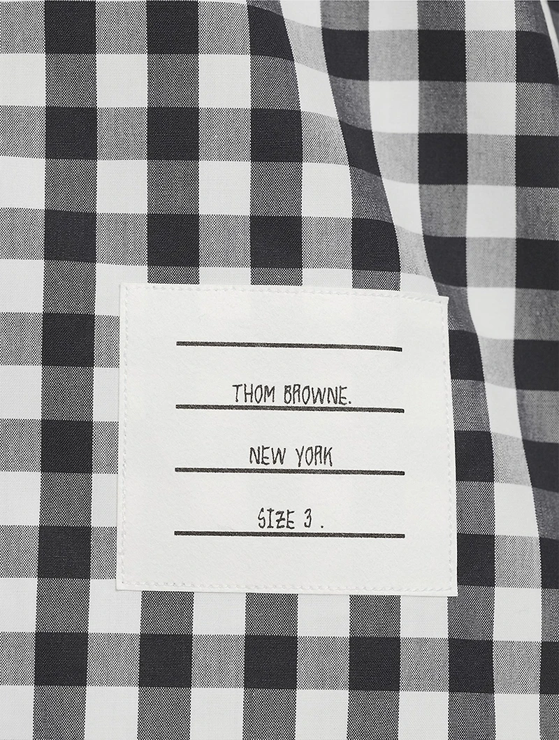 Gingham Check Poplin Shirt