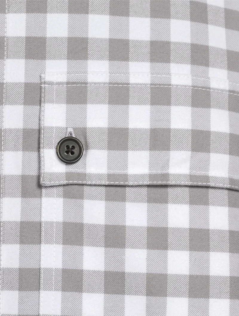 Oversized Gingham Check Flannel Shirt