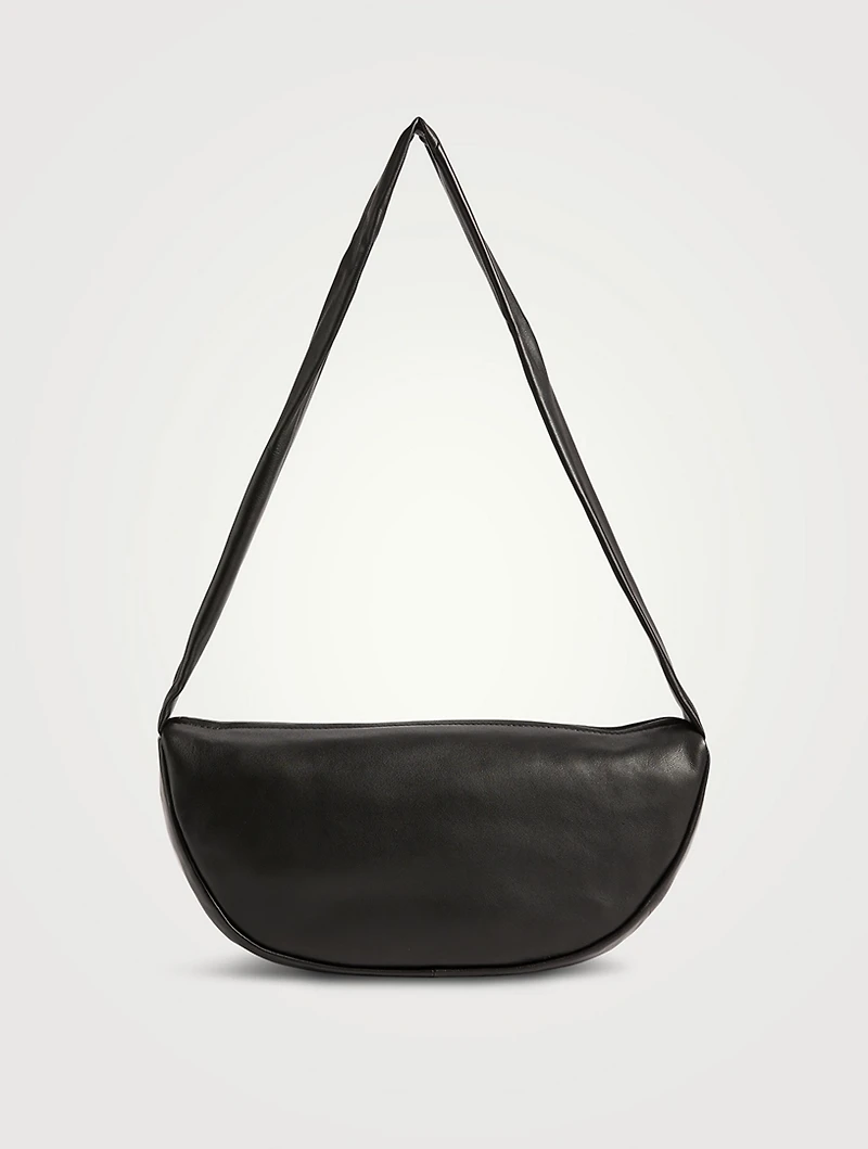 Soft Leather Crescent Bag