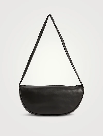 Soft Leather Crescent Bag