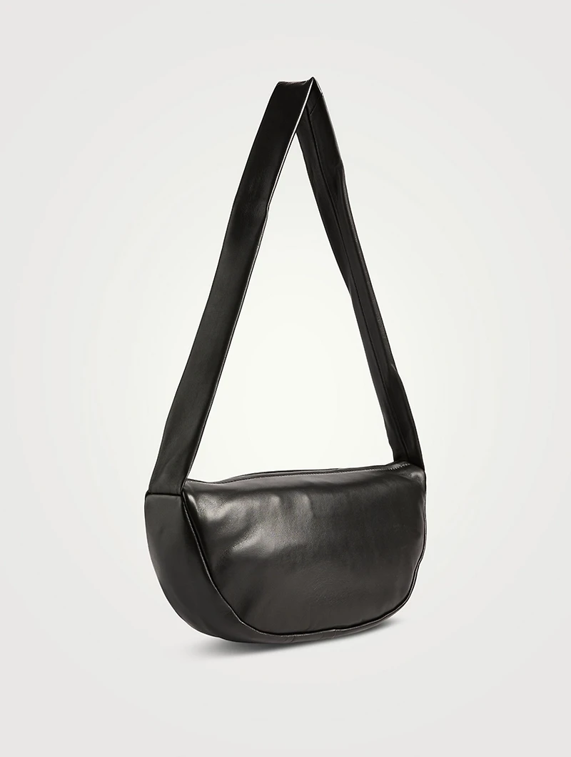Soft Leather Crescent Bag